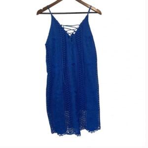 ASTR Blue Lace Dress